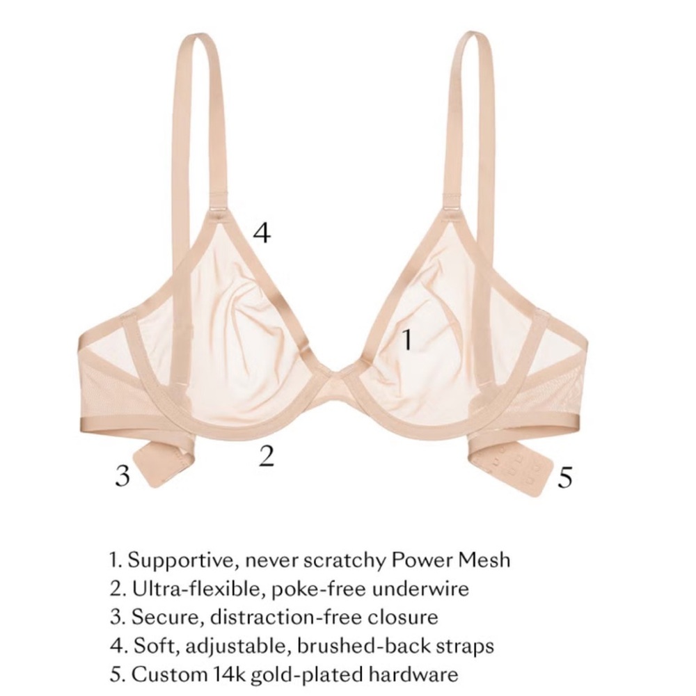 Cuup The Plunge Mesh Bra View 3